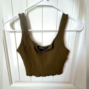 SHEIN Tank Top - Green/Brown Color - XS